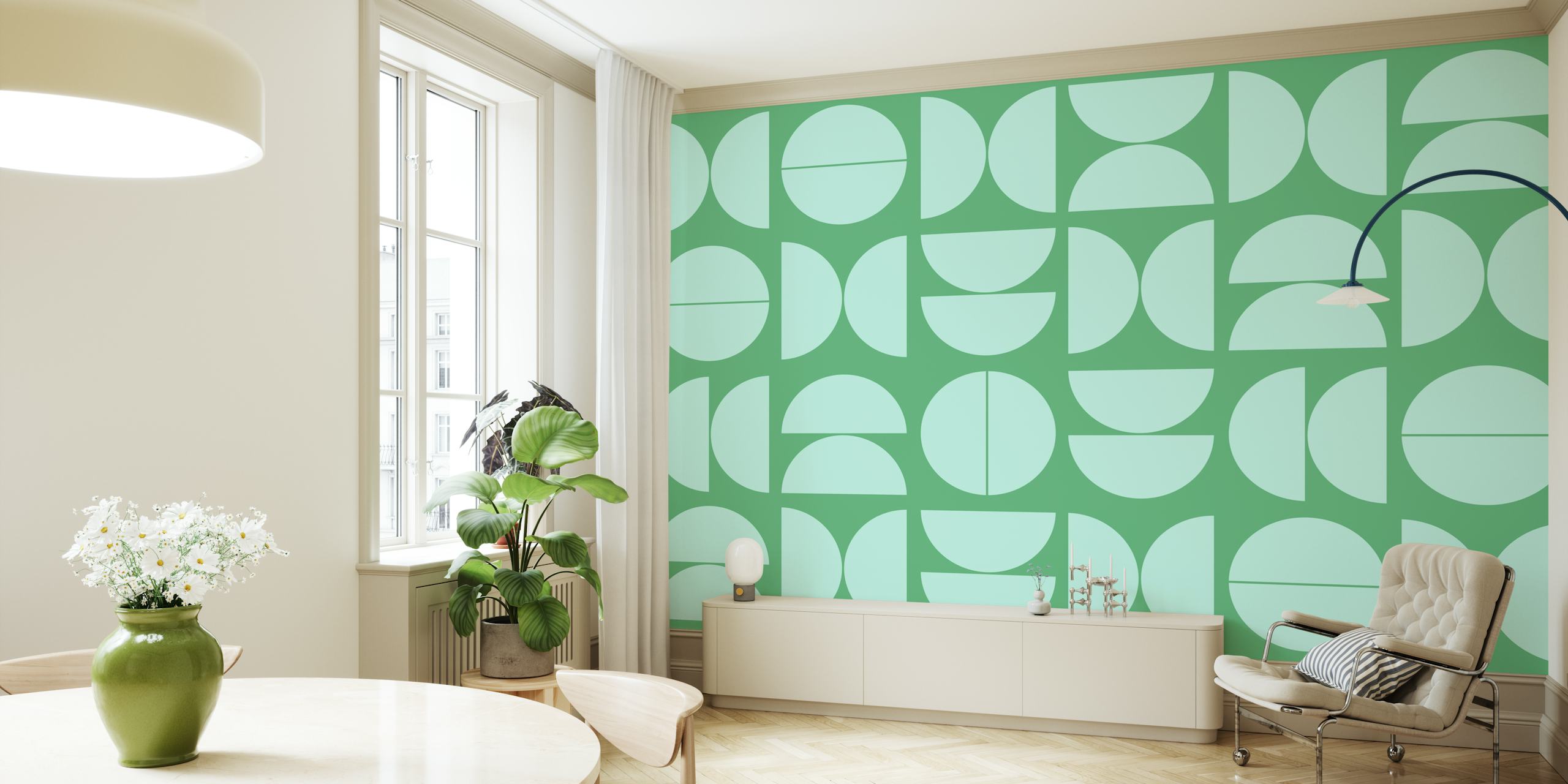 Fresh Mid-Century Modern dizajn tapeta